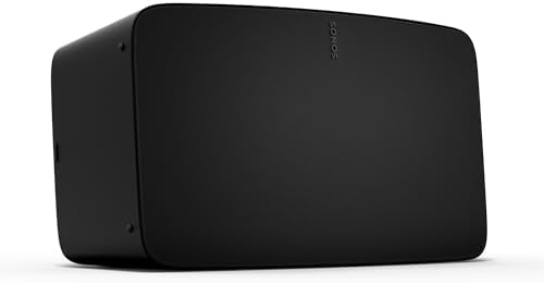 Sonos Five | HiFi Speaker with WiFi, 3.5 mm Line in, Support for Hi-Res Audio Streaming - Black