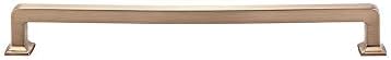 Top_Knobs Ascendra Pull Color Honey Bronze 9" Length Transcend Coll Contemporary Transitional Bar Handle Decorative Kitchen Bath Cabinet Hardware Dresser Bathroom Metal Handle Interior Home
