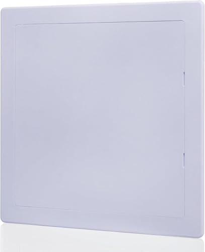 Suteck Plumbing Access Panel for Drywall Ceiling 14x14 Inch Reinforced Plastic Wall Access Doors Removable Hinged White