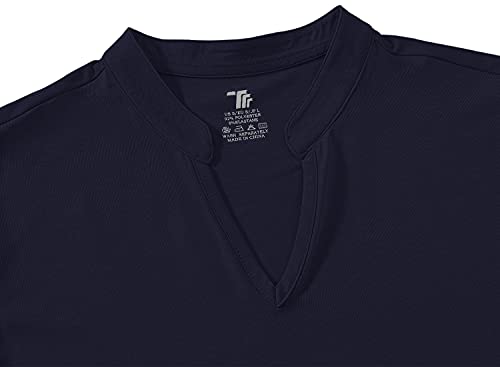 Image of BGOWATU Women's Golf Polo T-Shirts Sleeveless V Neck Collarless Tennis Shirts UV Protection Quick Dry Lightweight