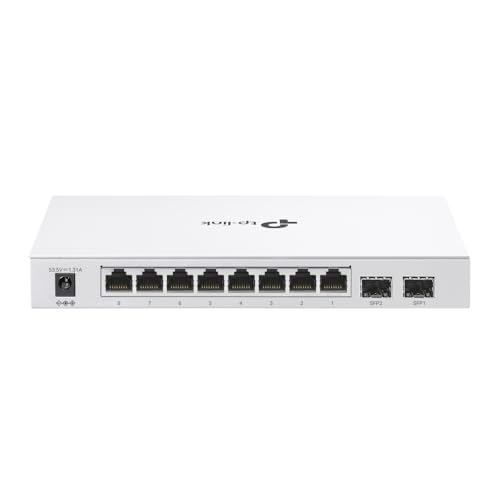 Image of TP-Link Festa FS310GP 10 Port Gigabit Smart Managed PoE Switch 8 PoE+ Port @61W, 2 x SFP Slots Self-Organizing Network Free Cloud Fanless Static Routing, Vlan Does not Work with Omada
