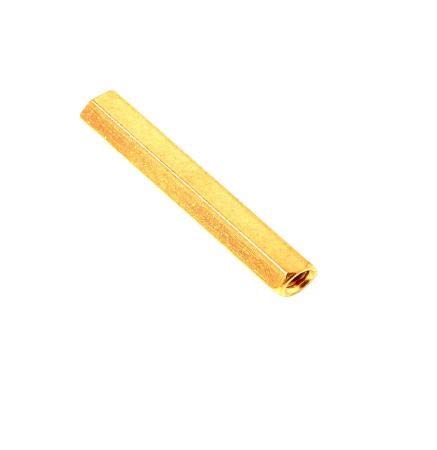 M3 X 35mm Female to Female Brass Hex Threaded Pillar Standoff Spacer- 12 Pcs.-image-35