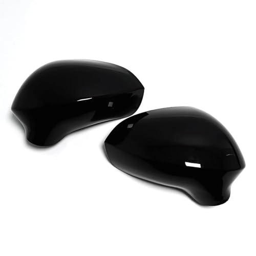 Tapa del espejo retrovisor para Seat Leon Ibiza Exeo repará cubiertas negras dañadas 2pcs