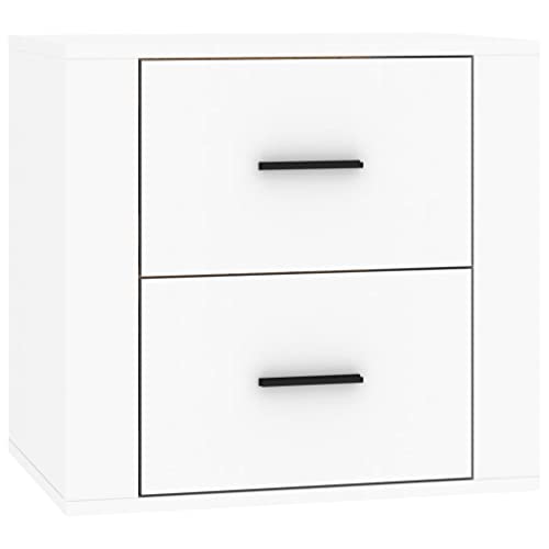 HEFZGDB Wand-Nachttisch Weiß 50x36x47 cm Cupboard Apothekerschrank Küche Sideboard Küche Büroschrank für Abstellraum Arbeitszimmer Küche Schlafzimmer