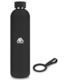 flintronic 1000ml Insulated Water Bottle, Keeps Drinks Cold 24 Hrs/Hot 12 Hrs, Stainless Steel, Sports Flask, BPA Free