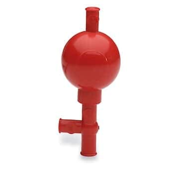 Cole-Parmer 2480520 Silicone Pipette Filler, 3-Way Valve, 50 mL Capacity