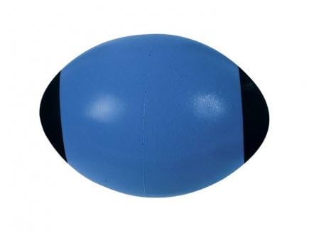cavernedesjouets Ballon de Rugby en Mousse 24 cm, Coloris Bleu - Balle Ovale Soft Enfant - Loisirs, Sport Garcon et Fille - Set Jeu Plein air + Carte Tigre