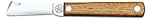 DUE BUOI 202L FX Coltello da Innesto a Lama Fissa Professionale Alberi da Frutto e Giardinaggio Acciaio Carbonio Böhler K720 Manico in Legno