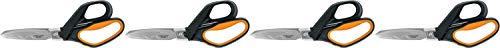 Fiskars 710150-1001 PowerArc Shears (10 Inch) - 4 Pack