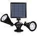 OPERNEE Solar Lights Outdoor, Upgraded Motion Sensor Solar Lights 12 LED 600LM Solar Powered Dual Head Outdoor Security Lights DIM Mode for Patio Porch Deck Yard Garden Garage Driveway Outsides Wall