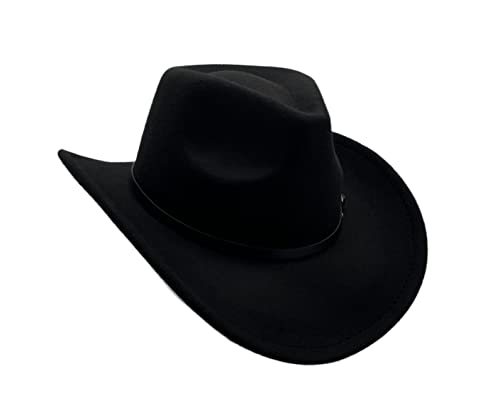 Willheoy Cowboy Hat For Men Women Western Cowgirl Hats Felt Fedora Hat Cowboy Costume #TOP4