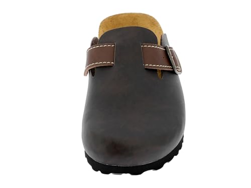 Lico Herren Bioline Clog Style Pantoletten, Braun, 43 EU