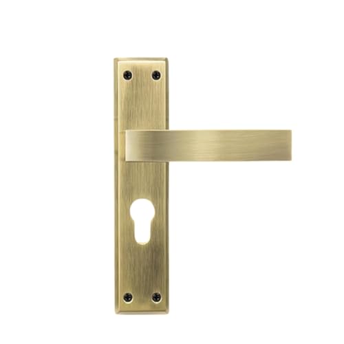 Image of Yale YECM-405-8P-TT-AB Mortise Door Lock for Bedroom /Home /Office /Hotel Suitable for Left /Right Handed Doors, Handle set comes with 8 inchbackplate thumb turn, 3 KEYS cylinder and lock body (Antique brass)