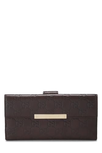 Pre-Loved Brown Guccissima Continental Wallet, Brown