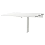 UK Bargain Seller NORBERG Table murale à abattants Blanc 74 x 60 cm Durable et facile d'entretien Table murale Table de salle à manger Table & Bureau Meubles respectueux de l'environnement