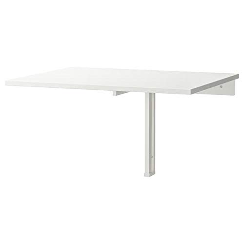 BestOnlineDeals01 NORBERG Table murale rabattable Blanc 74 x 60 cm Durable et facile d'entretien Tables murales Tables à manger Tables et bureaux. Meubles Respectueux de l'environnement.