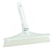 Vikan 71255 Rubber Polypropylene Frame Bench Single Blade Squeegee, 10", White