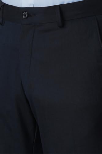 Image of Louis Philippe Men's Regular Fit Everyday Smart Wear Comfort Stretch Work Ready Solid Formal Trouser