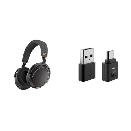 【セット買い】 【Amazon.co.jp限定品】ゼンハイザー(Sennheiser) ワイヤレスヘッドホン Bluetooth MOMENTUM 4 Wireless ブラックコッパー + エージング音源セット+ BTD700 Bluetoothアダプタ
