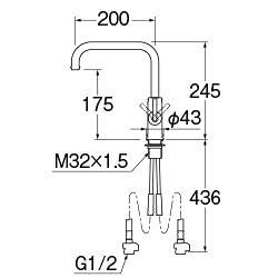 Amazon | 三栄水栓[SANEI]【K87410JK-S-MDP-13】 シングルワンホール