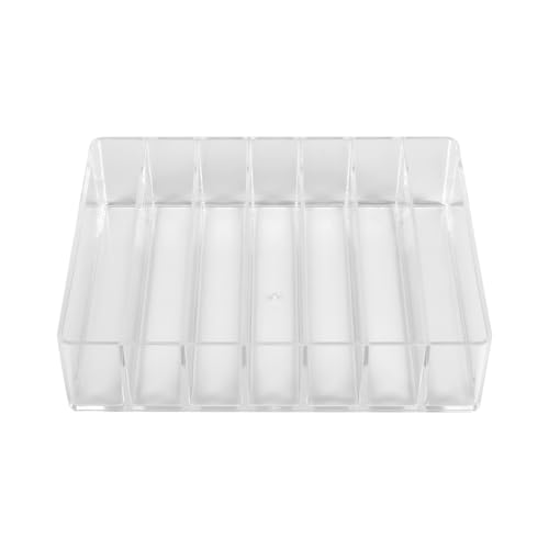 Tacdas Organizador de Maquillaje, Organizador Compacto de de Maquillaje, Caja de Almacenamiento de CosméTicos de 7 Secciones para Encimeras Cuarto de BañO Tocador