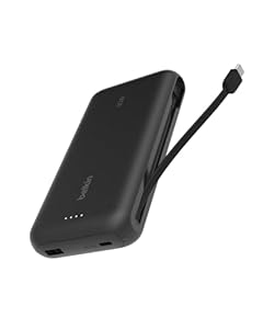 Batterie Externe 20 000 mAh Belkin avec Câble Intégré