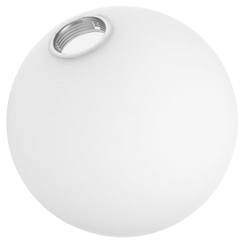 Beaupretty Abat-Jour Globe En Verre Blanc Opaque E27 Remplacement De L'Abat-Jour En Verre Rond LumièRe Douce Anti-ÉBlouissement Pour Suspension Applique Murale Lampadaire DéCor Moderne