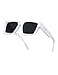 Roneyee Square Sunglasses Trendy Rectangle Shades for Men Women Oversized Stylish Retro UV Protection Fashion Acetate Designer (White)