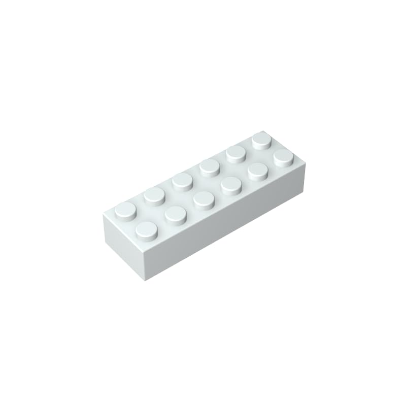 XYEIUGO 44237 Basic Bricks Brick 2x6, Milky White, 10 PCS — image 1