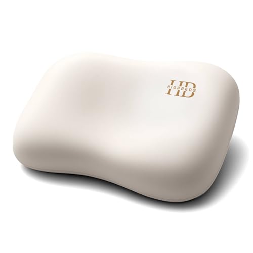 HighBeds Cervical Neck Pillow - Side Sleeper Pillow for Neck Pain Relief, Soft Ergonomic Memory Foam Pillows Ice Silk Zipperless Pillowcase, Eco-Friendly and Durable Material (White) by HighBeds - Used condition - US$45.36