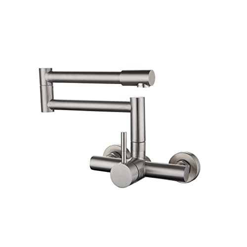 Grifo de cocina frío y caliente orientable doble junta para ollas