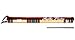 Radhe Flutes | C Natural Right Handed Middle Bansuri | Maroon & Dark Green | Tuned With Tanpura A=440Hz | PVC Flute + Velvet Cover + Hindi & English Flute Lessons