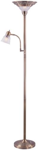 Holmes Master Glow Antique Brass 71-Inch with Reading Light