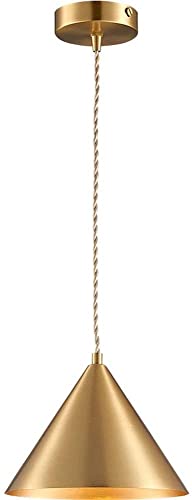 Lustre de plafond en cuivre noble suspension moderne ajustable salon