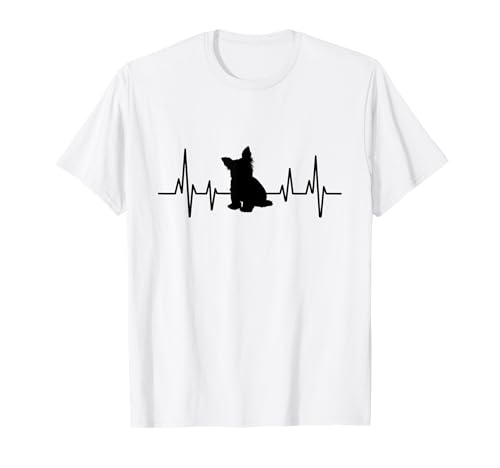 Heartbeat ECG Yorkshire Terrier Yorkshire Chien Yorkshire T-Shirt