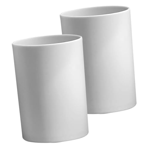 Garneck Bathroom Unbreakable Toothbrush Cup 2pcs Brushing Tumbler Cup Storage for Travel