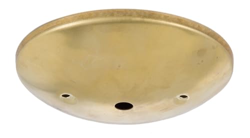 Image of B&P Lamp Unfinished Brass Modern Shallow Ceiling Light Canopy Plate
