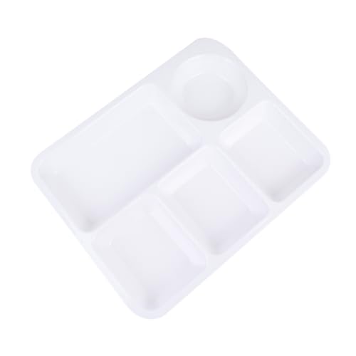BAZEITFLOW 防?加厚プラスチック割プレート 食品用仕切り皿 家 レストラン向