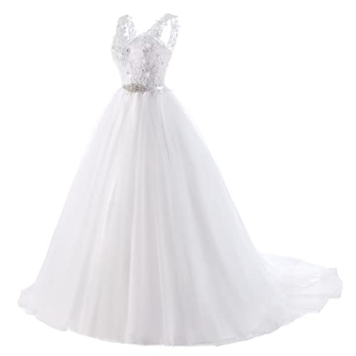 Women's Wedding Dresses for Bride Sweetheart Appliques with Beading Ball Gown Two Straps Bridal Dresses with Big Train2