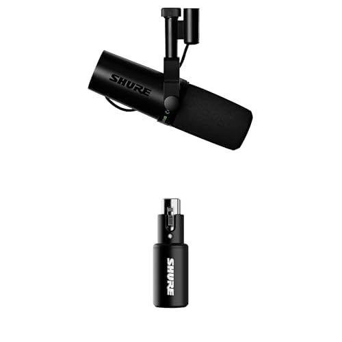 SHURE �v���A���v���� SM7dB : �_�C�i�~�b�N�}�C�N + SHURE �f�W�^���I�[�f�B�I�C���^�[�t�F�[�X MVX2U�i��񐢑�j �w�b�h�z���o�͕t��XLR-USB�ϊ��A�_�v�^�[�y�������K�i/���[�J�[�ۏ�2�N�z