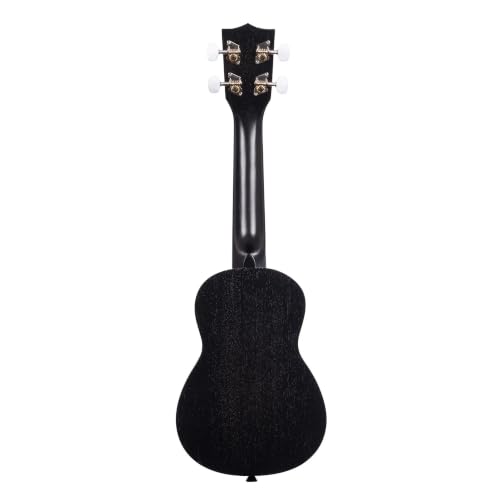 Image of Kala KA-15S-BLK Satin Mahogany Soprano Ukulele - Black