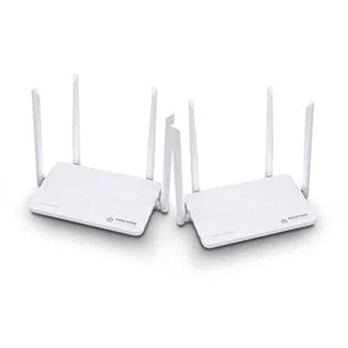 Kit Smart Roteador Mesh Wi-Fi Giga Positivo Casa Inteligente, Cobertura de Até 400 m², Beamforming, Suporta até 128 Dispositivos, Sem Pontos Cegos, Bivolt