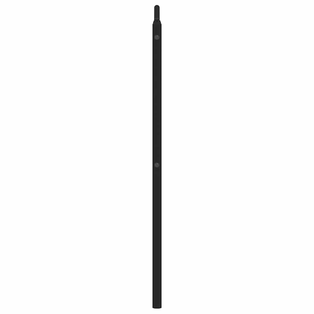 Testiera di ricambio in metallo nero, 135 cm, robusta testiera in acciaio verniciato a polvere, schienale stabile, per camera da letto, facile da montare