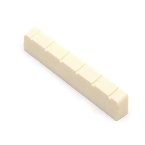 Jiayouy 5Pcs Guitar Rosewood Bridge Saddle Nut & End Pin Set for 6 strings Classical Guitar Replacement Accessory - Thumbnail 2