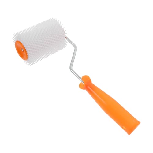 DOITOOL Rouleau à Peinture Autonivelant Anti-bulles 13 Mm Rouleau à Ciment Picots Plastique Pour Sols En Ciment Outil Main Utilisation Enduit Autonivelant