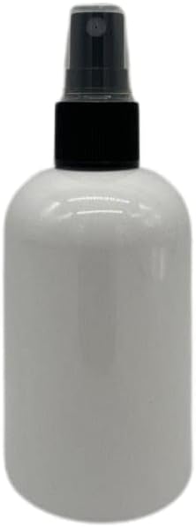 Natural Farms 4 oz White Boston BPA FREE Bottles - 12 Pack Empty Refillable Containers - Essential Oils - Aromatherapy | Black Fine Mist Sprayers - Made in the USA