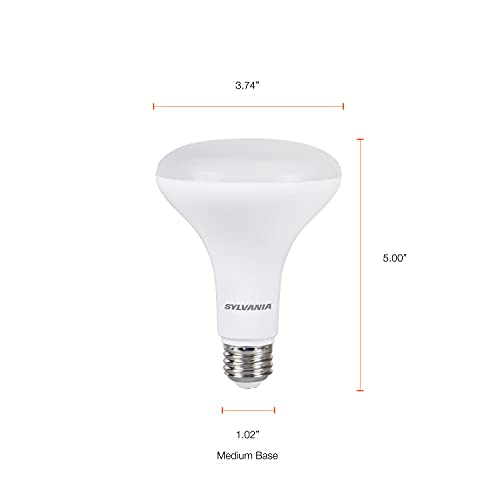 LEDVANCE Sylvania LightSHIELD BR30 Germicidal LED Light Bulb, 9W=65W, 10 yr, Dimmable, 650 lm, 2700K, Soft White - 2 Pack (41067)