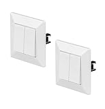 interruptor doble tiro 2x60 Interruptores conmutados: Son dos interruptores que se comunican entre sí para el encendido o no de la energía. Los dos interruptores necesitan estar comunicados, uno trabaja en función del otro.