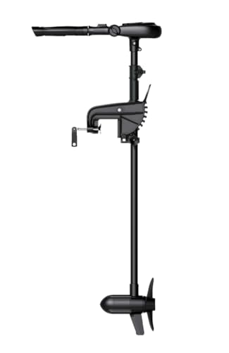 MTLAKEMOTOR HASWING Electric Trolling Motor – Protruar Genius 12V Selectable Thrust Power 30, 40, 55Lbs Model 31.5 Inch DD Brushless Motor Stepless Speed Control Folding Handle Boat Fishing