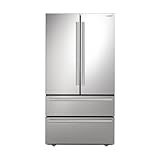 Sharp SJG2351FS 22.5-cu ft 4-Door Counter-Depth Built-In French Door Refrigerator with Ice Maker (Stainless Steel) ENERGY STAR